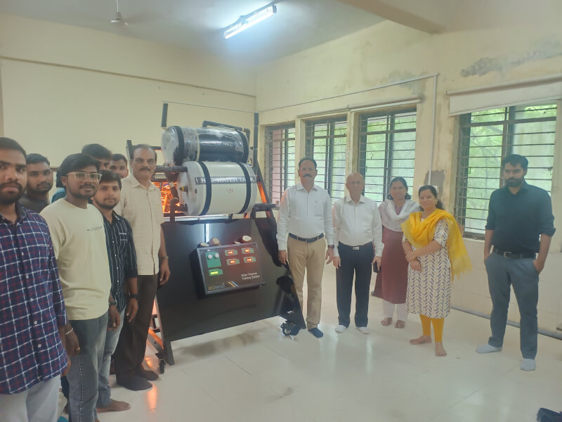 Ecosense installed Solar Thermal Training System at JNTU, Hyderabad