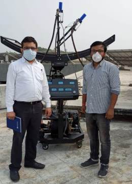 Ecosense Installs Solar Parabolic Trough System at Department of Mechanical Engineering, CHARUSAT