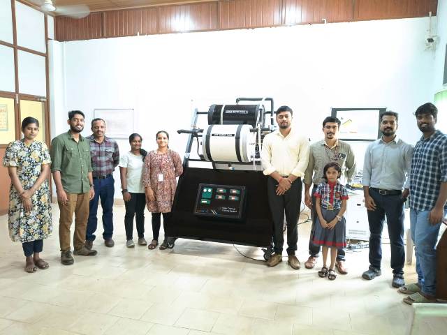 Ecosense installed Solar Thermal Training System at GCE, Kannur