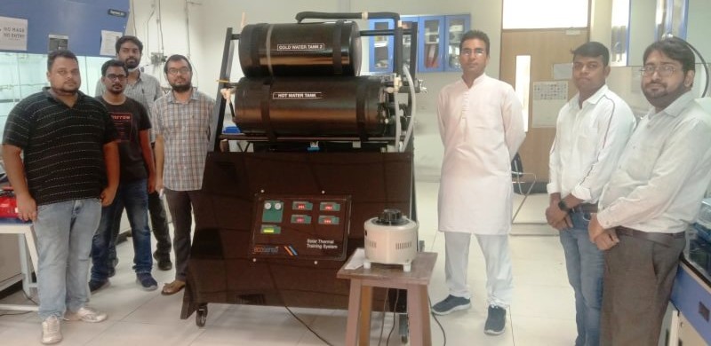 Ecosense installs Solar Thermal Lab at Shiv Nadar University, Greater Noida.