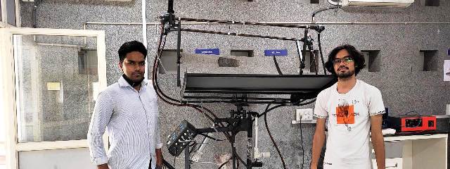 Ecosense installs Solar Parabolic Trough Collector System at IITRAM, Ahmedabad.
