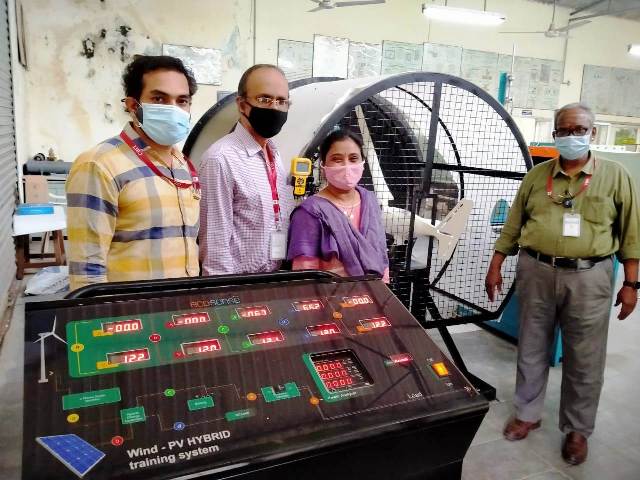 Ecosense installs Wind-PV Hybrid Training System at CBIT, Hyderabad